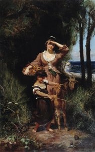 لوحة شيفر على البحر لجوني رايف (1827-1882) ديم. 219x139 سم. إشارة إلزامية: مجموعة مؤسسة التحيات دي بروفانس، مرسيليا بواسطة Joanny Rave