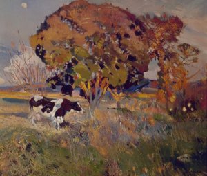 البقرة والبلوط بواسطة Joaquim Mir i Trinxet