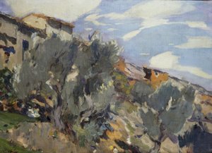 القرية ، بستان البرتقال بواسطة Joaquim Mir i Trinxet