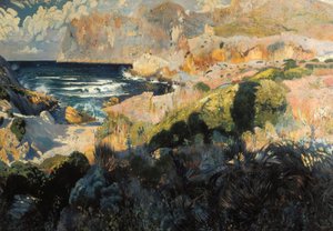 كوف سانت فيسينك. اللوحة بواسطة Joaquim MIR I TRINXET بواسطة Joaquin Mir Trinxet