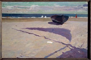 The Shadow of the Boat Painting by Joaquin Sorolla y Bastida (1862-1923) 1903 Madrid, Sorolla Museum بواسطة خواكين سورولا