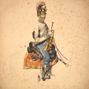 جندي من فوج الدراجون الخامس ، الأمير يوجين من سافوي 1840-1850