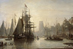 ميناء روتردام. 1856 بواسطة يوهان بارثولد جونغكيند