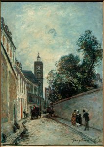 Die Rue de l&39;Abbé-de-l&39;Épée und die Kirche Saint-Jacques du بواسطة يوهان بارثولد جونغكيند