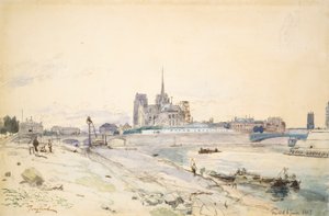 نوتردام في باريس من Quai de la Tournelle
