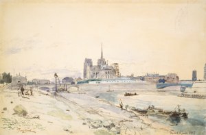 نوتردام في باريس من Quai de la Tournelle