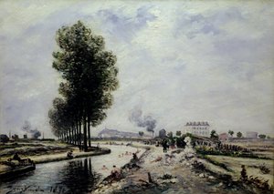 قناة دي لوروك بالقرب من بانتين ، 1871 بواسطة يوهان بارثولد جونغكيند