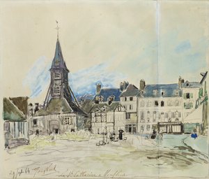 كنيسة سانت كاترين ، Honfleur ، 1864 بواسطة يوهان بارثولد جونغكيند