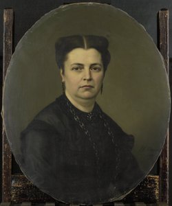 جانيت أنطوانيت بيترمات (1818-70). زوجة بيتر ميجر بواسطة يوهان هاينريش نيومان (توقيع الفنان)