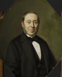 صورة يوهانس كورنليس فان بابيليندام (1810-1884). فنان وتاجر فني. المشرف على متحف فان دير هوب
