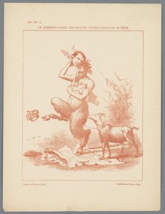 طباعة موضعية على Busken Huet ، 1886 أفضل المؤلف الهولندي المحبوب اليوم (العنوان على الكائن)