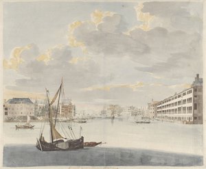 منظر لـ Binnen-Amstel في أمستردام بواسطة جوهان تيلر