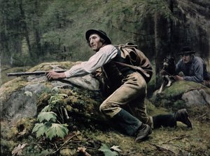 إلك الصيد ، 1889 بواسطة جوهان تيرين