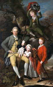 "Henry Knight of Tythegston ، 1738-1772 مع أطفاله" ، 1770