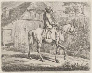 تاجر ماشية على ظهور الخيل