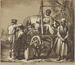 جنود روس مع حلاق