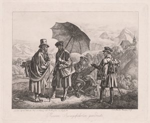 الفنانون في رحلتهم ، 1819.