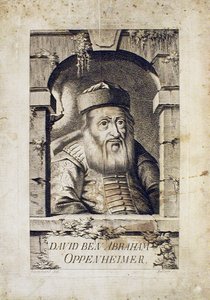 صورة ديفيد أوبنهايم 1664-1736 ، الحاخام الأكبر في براغ