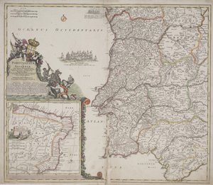البرتغال والغارف (بورتوغاليا وآخرون الغاربيا) ، حوالي 1704 (نقش ملون يدويًا)
