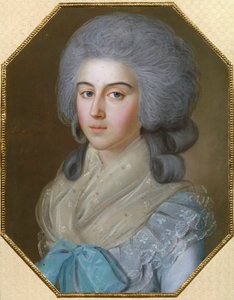 صورة للكونتيسة آنا ألكسندروفنا غوليتسينا (1739-1816) ، البارونة ستروجانوفا ، زوجة ميخائيل ميخائيلوفيتش غوليتسين (1731-1806) - رسم يوهان باردو (1745-1788)