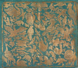 ورق الديباج مع صور الطيور ، ج. 1790. بواسطة يوهان كارل مونك