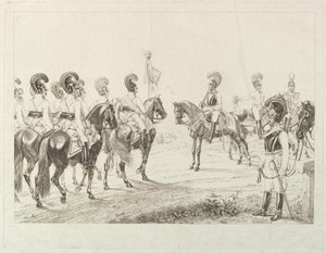 Cuirassiers النمساوية ، أوائل القرن التاسع عشر.