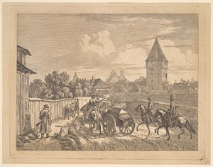 لانسر روسي يرافق فوج كاسون 1816.