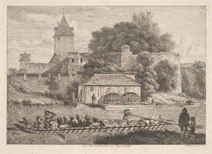 سور المدينة في ريجنسبيرج ، 1817.