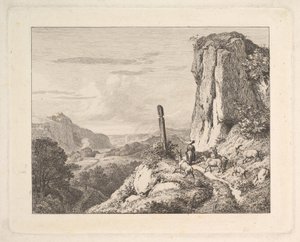 شابة مع ستة ماعز ، 1815.