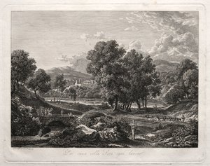 المشهد البطولي: رقصة الرعاة على الجسر ، 1792.