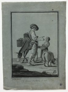 بائع التفاح المتجول الفلاح بواسطة Johann Christian Reinhart
