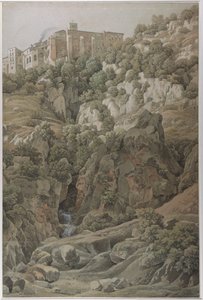 دير البينديكتين سانتا سكولاستيكا بالقرب من سوبياكو في جبال سابين ، 1797.