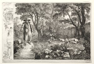 الرجل العجوز أمام جسر السجل Der Alte vor den Knuppelsteg ، 1819.