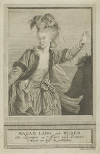 Aloisia Lange ، née Weber 1760-1839 as Zemire، 1784.
