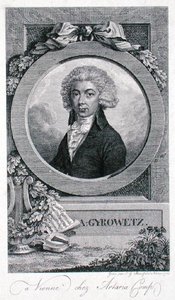Adalbert Gyrowetz (1763-1850) 1793 (نقش) بواسطة يوهان جورج مانسفيلد