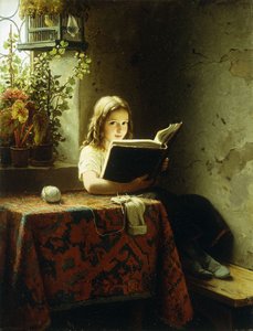 فتاة تقرأ ؛ فتاة القراءة ، 1871