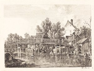 جسر المشاة الصغير إيزار ، 1806.