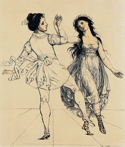 الزوجان الرقصان ماريا وسالفاتور فيغانو ، حوالي 1797