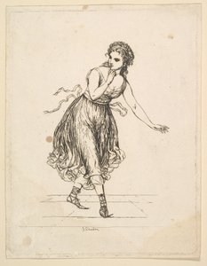 المرأة وحدها ، من مسلسل The Dancing Pair Vigano.nd