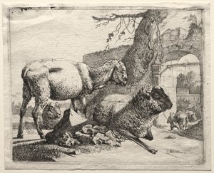 موليتير تحت البوابة ، 1665.