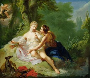 كوكب المشتري متنكرا في زي ديانا المغوي كاليستو ، 1756