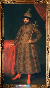 بورتريه دو القيصر دي روسي ميشيل الأول فيودوروفيتش رومانوف (1596-1645) (صورة لقيصر روسيا ميخائيل الأول فيودوروفيتش) - بينتور دي يوهان هاينريش ويديكيند (1674-1736) ، زيت على قماش بواسطة يوهان هاينريش ويديكيند