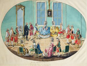 احتفال رأس السنة الجديدة في فيينا عام 1782 ، 1783 (نقش نحاسي مع مرحاض)