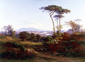 منظر لروما (زيت على قماش)