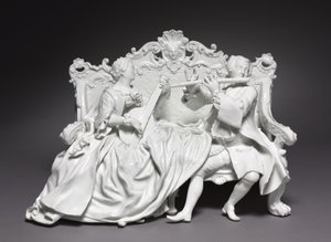 مجموعة Crinoline: الموسيقيين ، الشركة المصنعة Meissen Porcelain Factory ، ألمانيا ، حوالي 1737 بواسطة يوهان يواكيم كاندلر