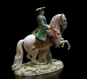 صورة الفروسية للإمبراطورة كاثرين الثانية 1729-1796 في زي فوج حراس الحياة Semenovsky ، 1770