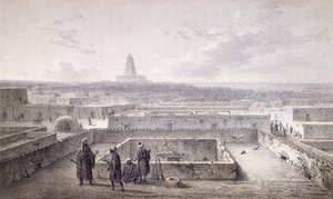الجانب الشمالي من تمبكتو ، من "Les Voyages en Afrique" بقلم هاينريش بارث المنشور عام 1857 ،