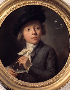 فقاعات صابون أو صورة شخصية لـ J. A. Laurens. لوحة لملكيور ويرش (1732-1798). 1784. متحف الفنون الجميلة في بيسانكون بواسطة يوهان ملكيور جوزيف Wyrsch أو Wursch