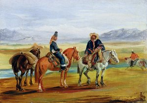 شيلي Huasos ، c.1836