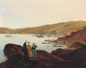 شاطئ الميمبريلو ، بالقرب من فالبارايسو ، 1844